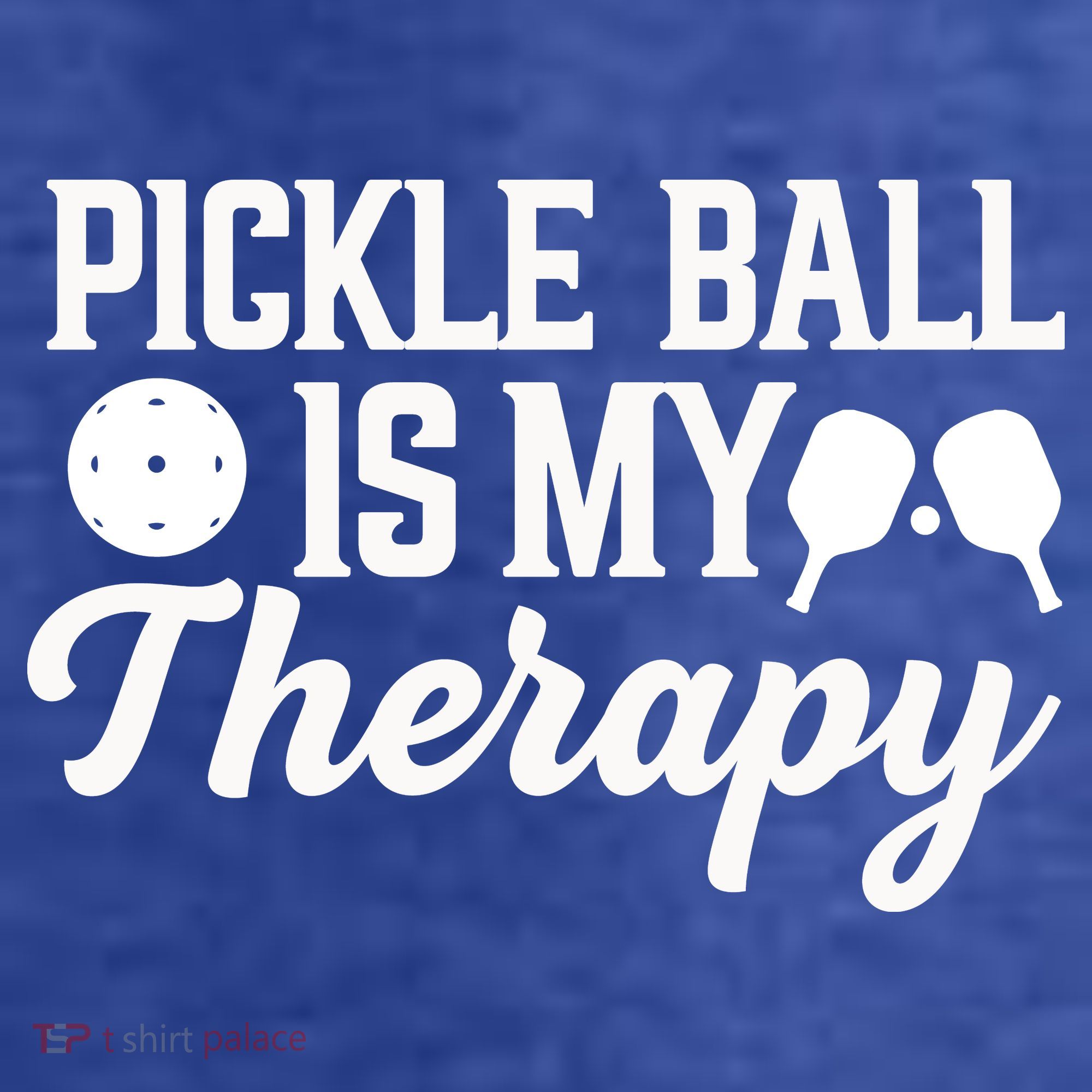 Funny Pickleball Is My Therapy Pickleball Player Humor Women's T-Shirt