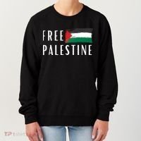 Free Palestine I Support Palestine Freedom Flag Free Gaza Cool Gift Women's Sweatshirt thumb 0