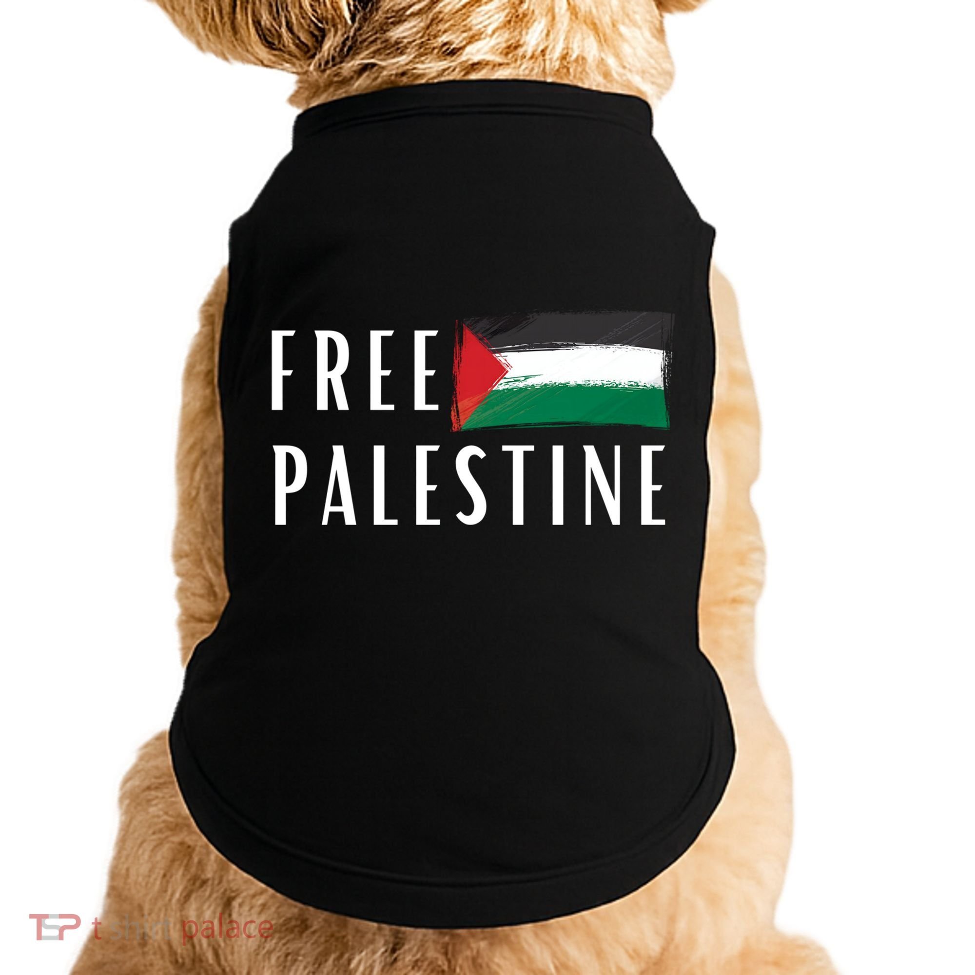 Free Palestine I Support Palestine Freedom Flag Free Gaza Cool Gift Doggie Tank