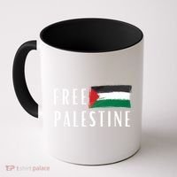 Free Palestine I Support Palestine Freedom Flag Free Gaza Cool Gift Coffee Mug thumb 0