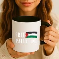 Free Palestine I Support Palestine Freedom Flag Free Gaza Cool Gift Coffee Mug thumb 3