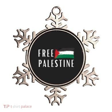 Free Palestine I Support Palestine Freedom Flag Free Gaza Cool Gift Ornament