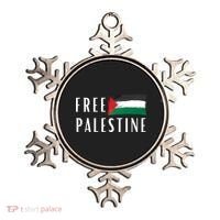 Free Palestine I Support Palestine Freedom Flag Free Gaza Cool Gift Ornament thumb 0