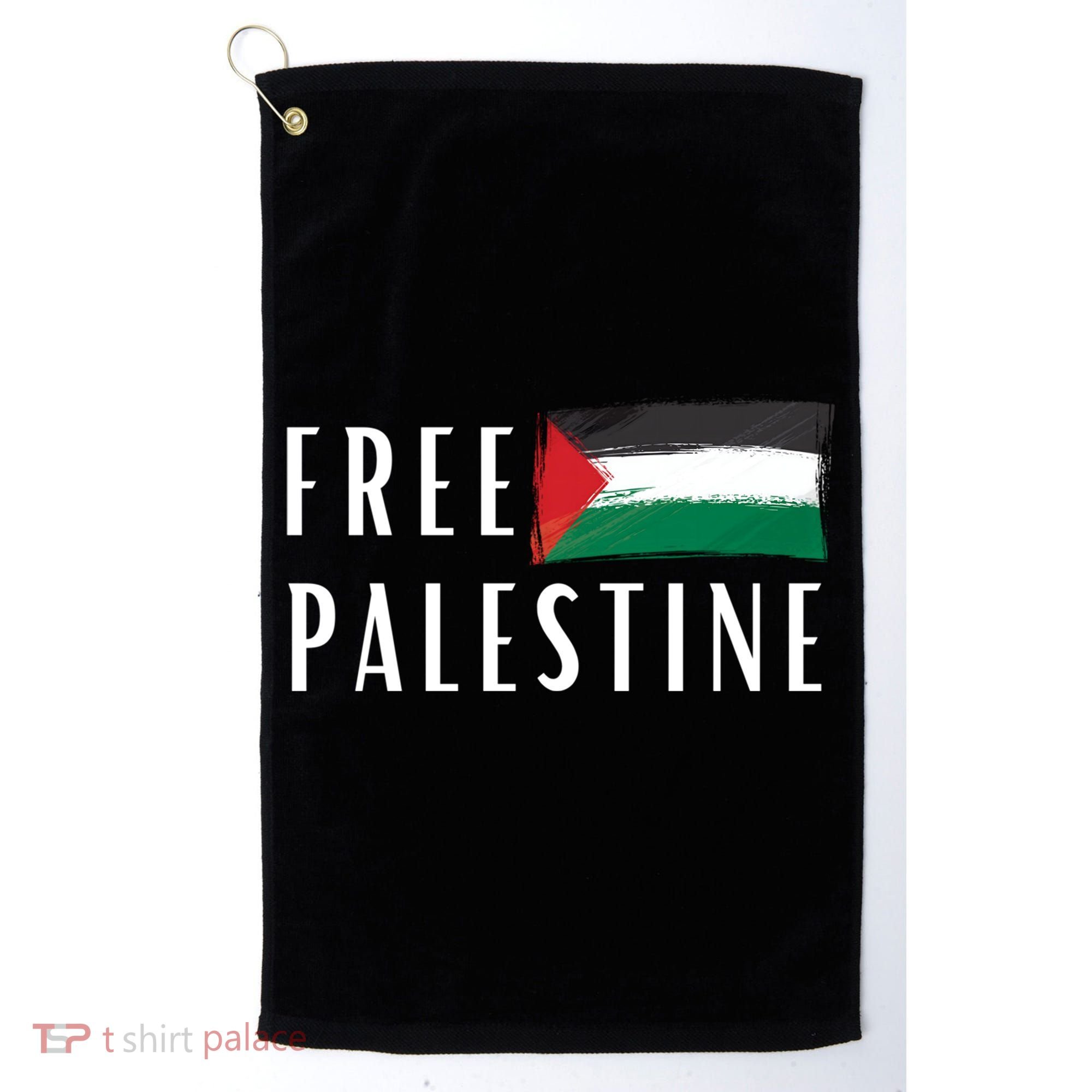 Free Palestine I Support Palestine Freedom Flag Free Gaza Cool Gift Golf Towel