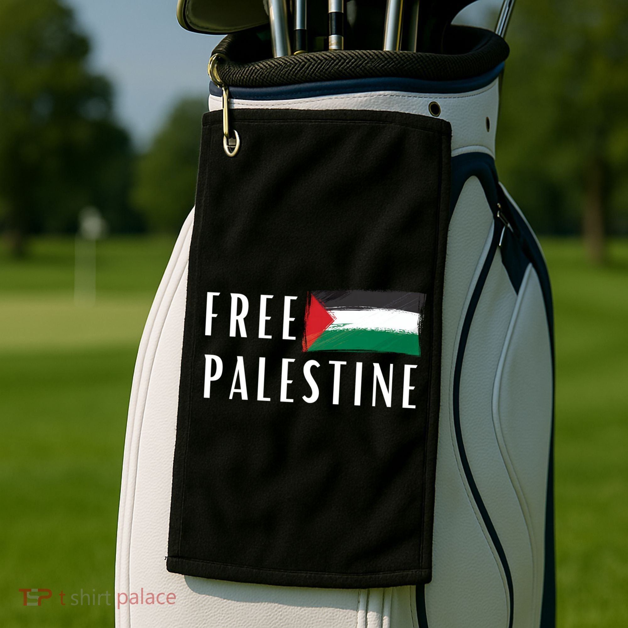 Free Palestine I Support Palestine Freedom Flag Free Gaza Cool Gift Golf Towel