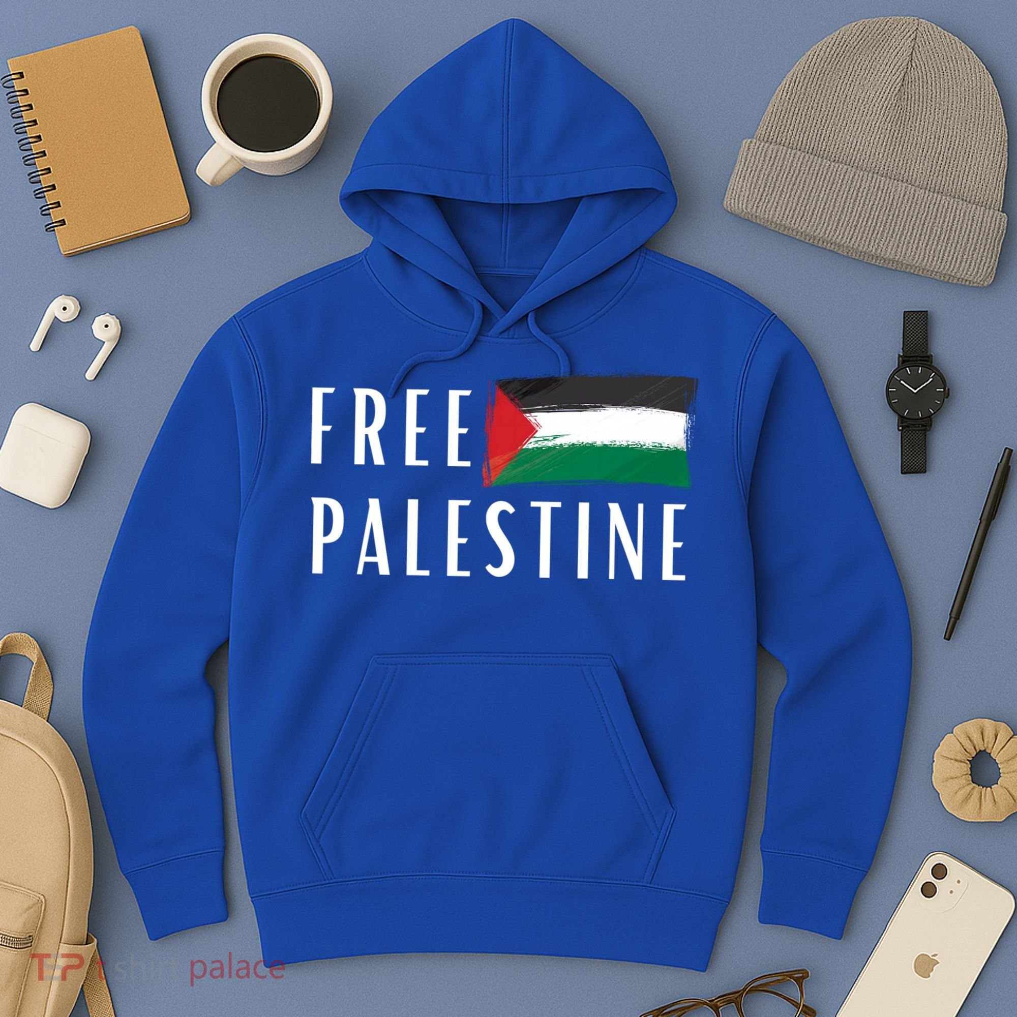 Free Palestine I Support Palestine Freedom Flag Free Gaza Cool Gift Hoodie