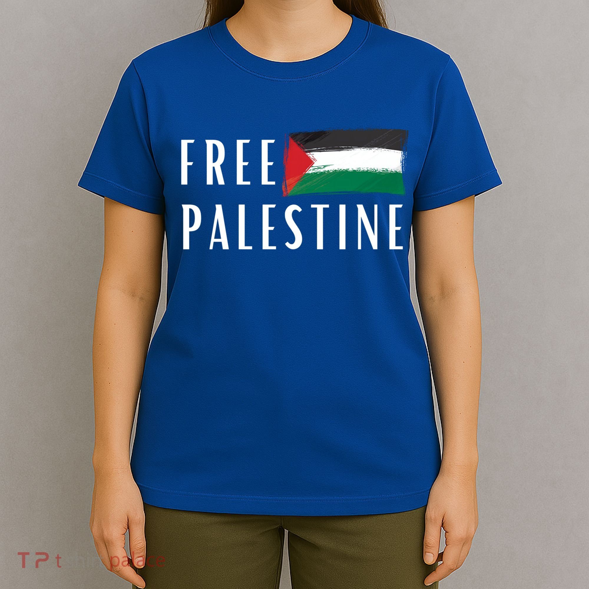 Free Palestine I Support Palestine Freedom Flag Free Gaza Cool Gift T-Shirt