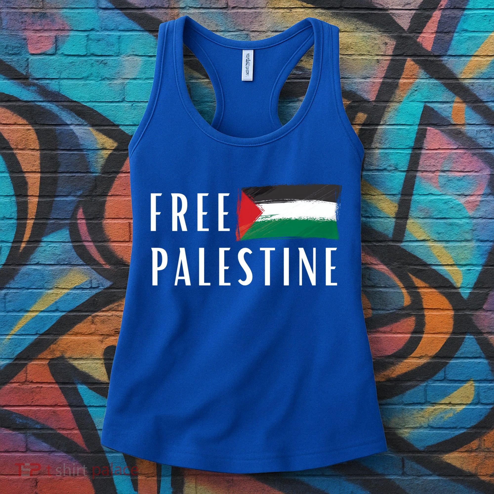 Free Palestine I Support Palestine Freedom Flag Free Gaza Cool Gift Women's Tank Top