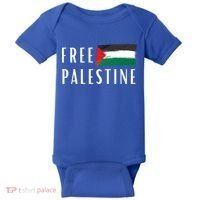 Free Palestine I Support Palestine Freedom Flag Free Gaza Cool Gift Baby Bodysuit thumb 0