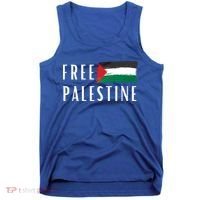 Free Palestine I Support Palestine Freedom Flag Free Gaza Cool Gift Tank Top thumb 0