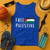 Free Palestine I Support Palestine Freedom Flag Free Gaza Cool Gift Tank Top thumb 4