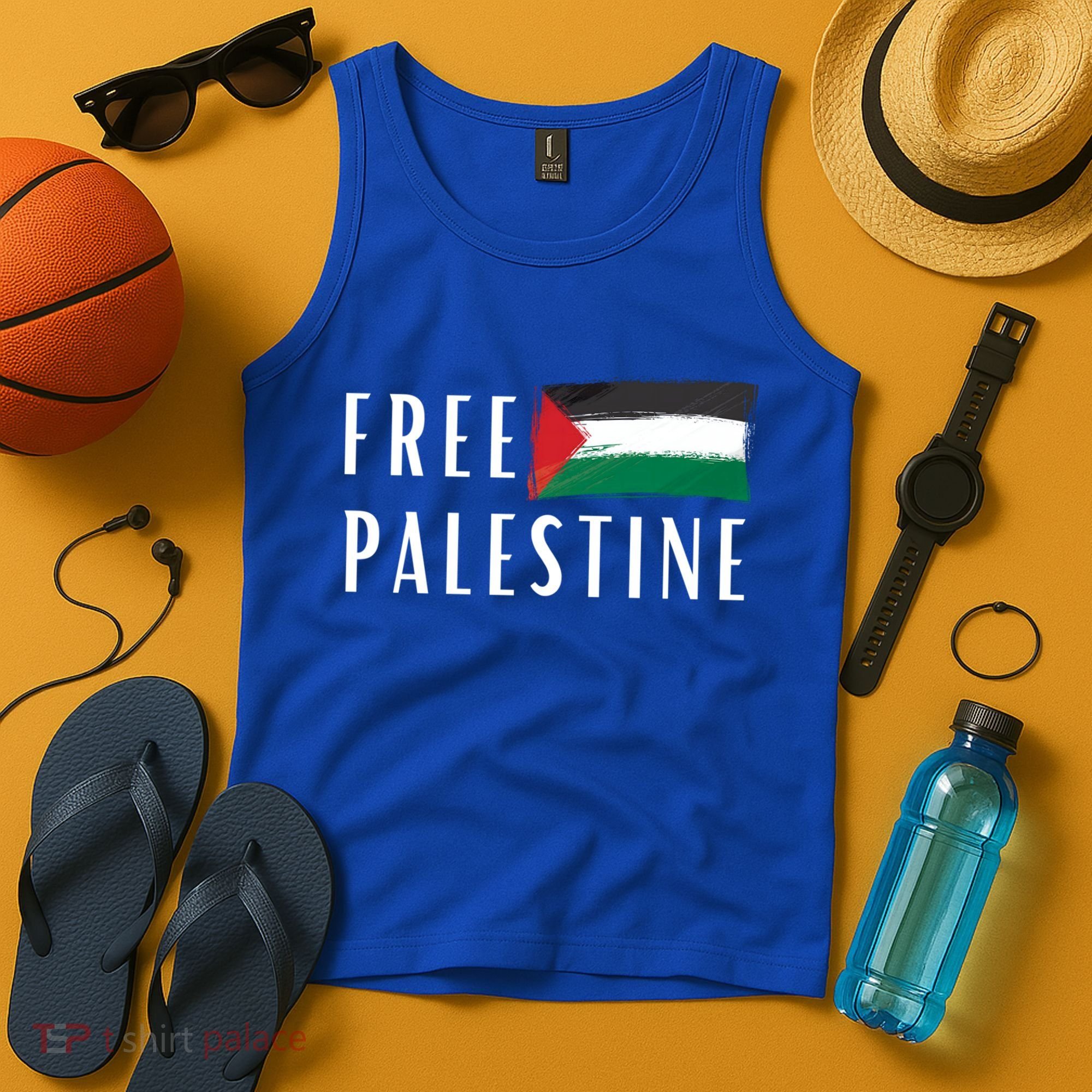 Free Palestine I Support Palestine Freedom Flag Free Gaza Cool Gift Tank Top