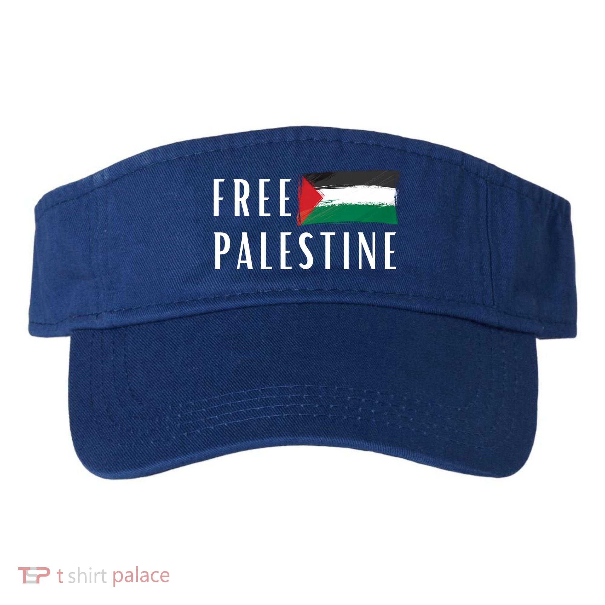 Free Palestine I Support Palestine Freedom Flag Free Gaza Cool Gift Visor