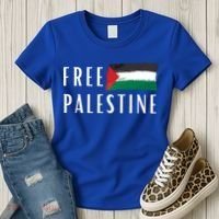 Free Palestine I Support Palestine Freedom Flag Free Gaza Cool Gift Women's T-Shirt thumb 3