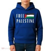 Free Palestine I Support Palestine Freedom Flag Free Gaza Cool Gift Kids Hoodie thumb 4