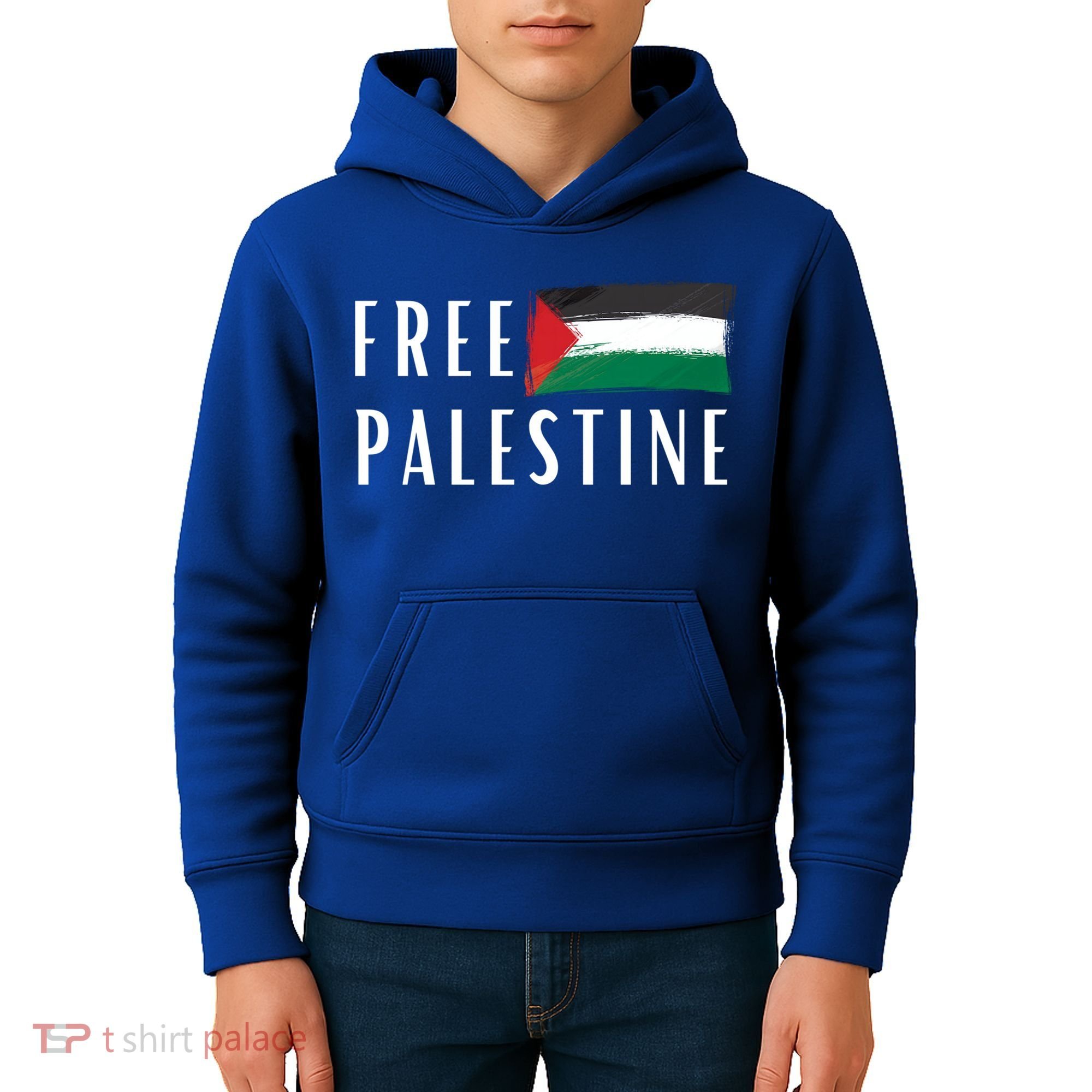 Free Palestine I Support Palestine Freedom Flag Free Gaza Cool Gift Kids Hoodie