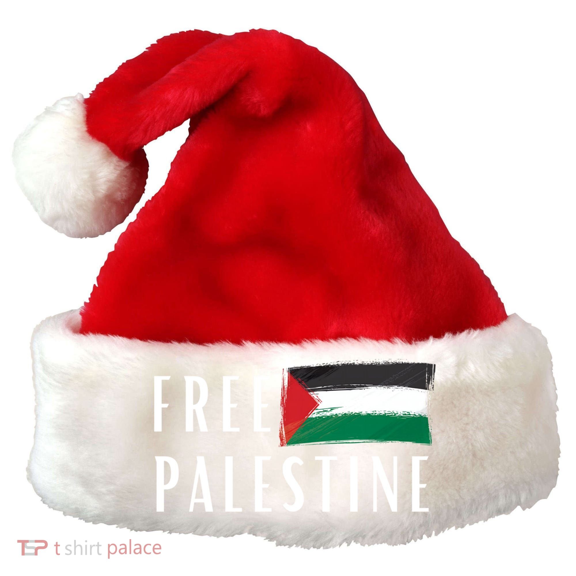 Free Palestine I Support Palestine Freedom Flag Free Gaza Cool Gift Santa Hat