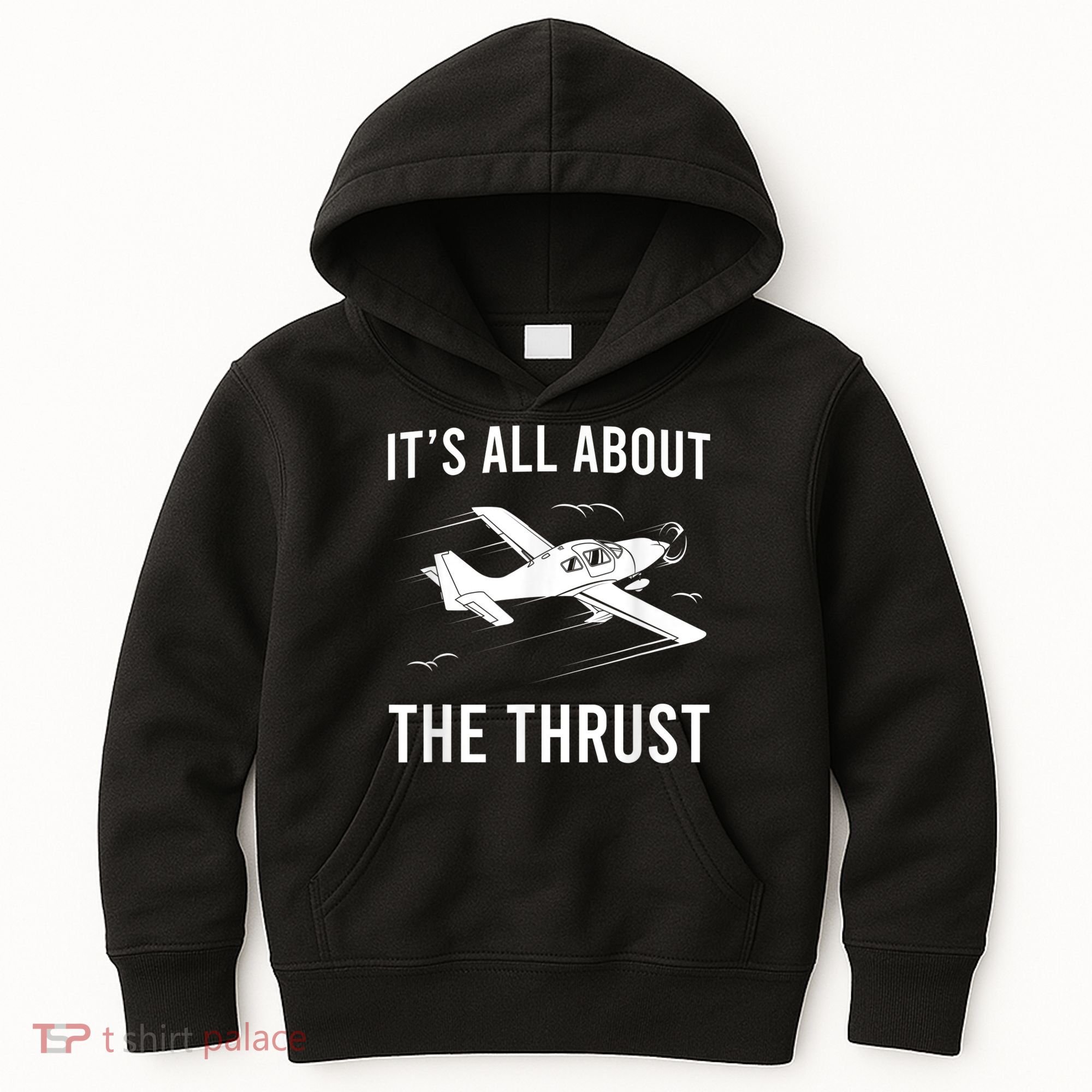 Funny Pilot It's All About The Thrust Airplane Pilot Kids Hoodie
