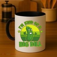 Funny Pickle I'm Kind Of A Big Dill Coffee Mug thumb 4