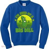 Funny Pickle I'm Kind Of A Big Dill Kids Sweatshirt thumb 0