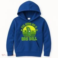 Funny Pickle I'm Kind Of A Big Dill Kids Hoodie thumb 0
