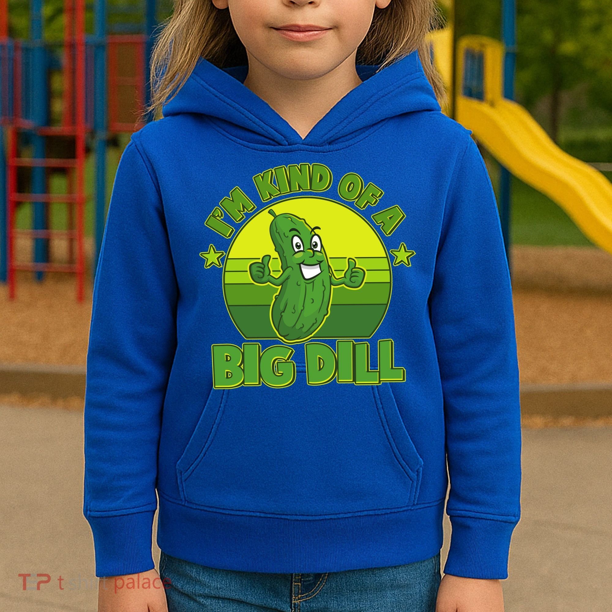 Funny Pickle I'm Kind Of A Big Dill Kids Hoodie