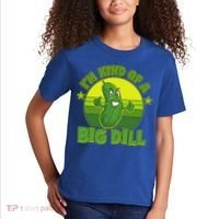 Funny Pickle I'm Kind Of A Big Dill Kids T-Shirt thumb 2