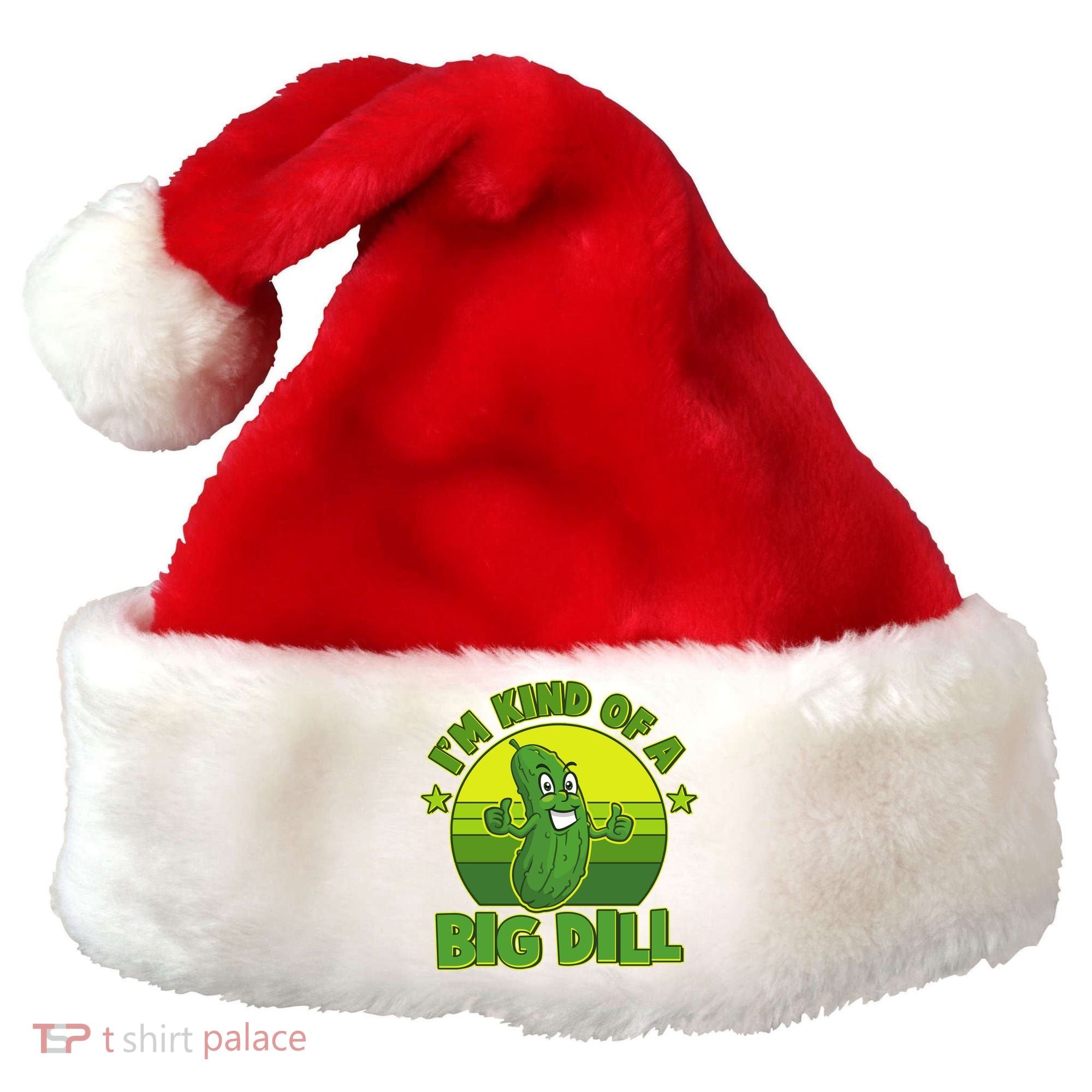 Funny Pickle I'm Kind Of A Big Dill Santa Hat
