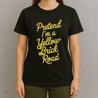 Funny Pretend IM A Yellow Brick Road T-Shirt thumb 4
