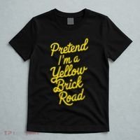 Funny Pretend IM A Yellow Brick Road T-Shirt thumb 5