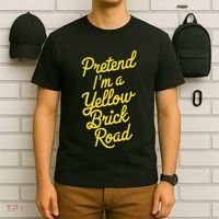 Funny Pretend IM A Yellow Brick Road T-Shirt thumb 6