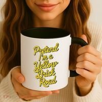 Funny Pretend IM A Yellow Brick Road Coffee Mug thumb 3