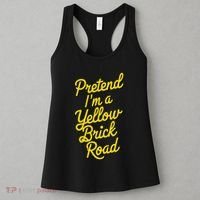 Funny Pretend IM A Yellow Brick Road Women's Tank Top thumb 3
