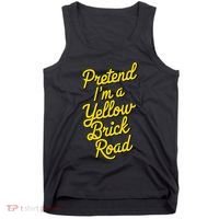 Funny Pretend IM A Yellow Brick Road Tank Top thumb 0