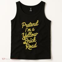 Funny Pretend IM A Yellow Brick Road Tank Top thumb 2