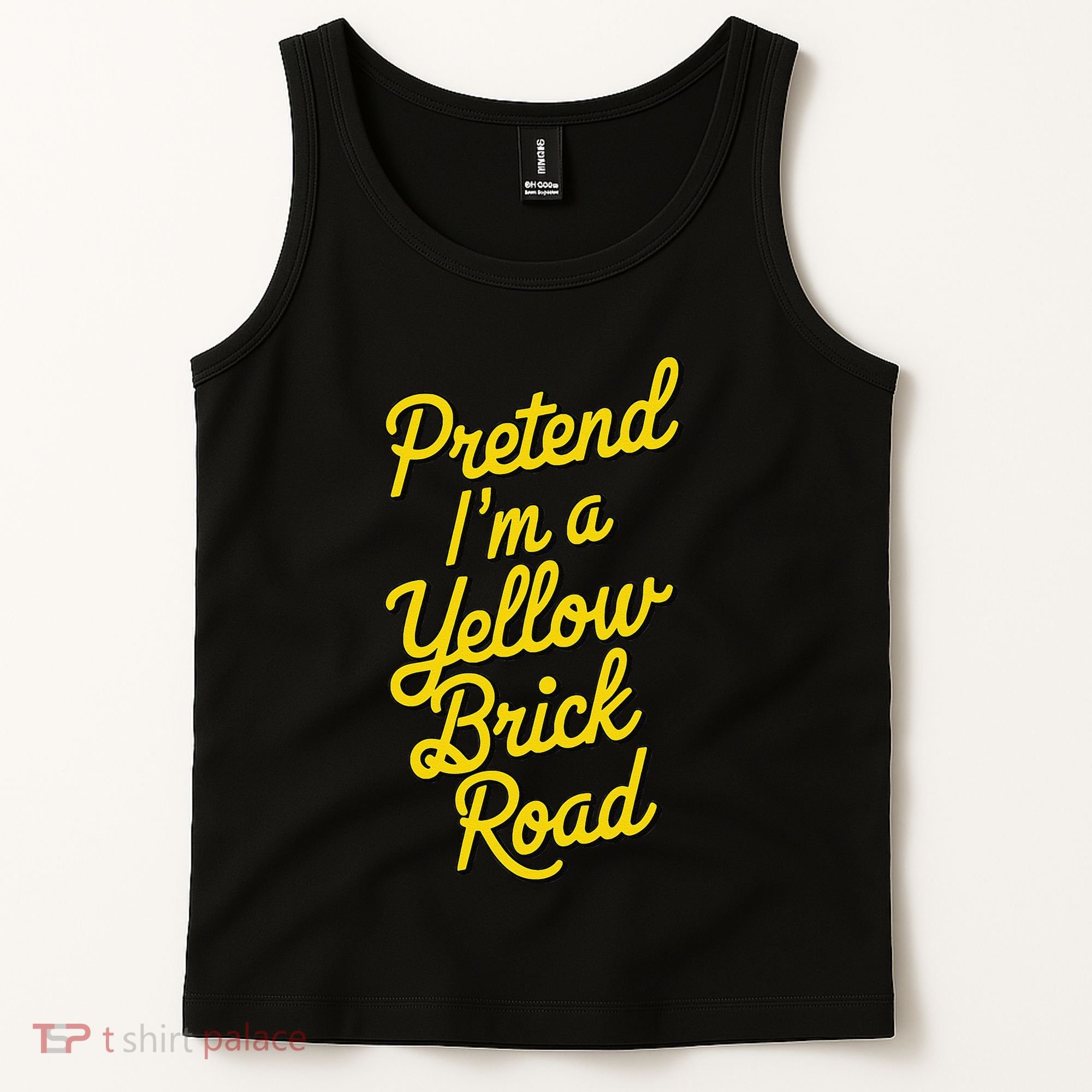 Funny Pretend IM A Yellow Brick Road Tank Top