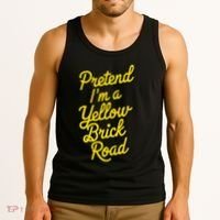 Funny Pretend IM A Yellow Brick Road Tank Top thumb 3