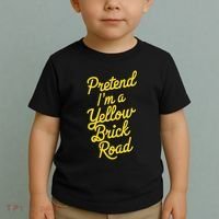 Funny Pretend IM A Yellow Brick Road Toddler T-Shirt thumb 2