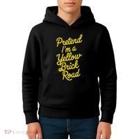 Funny Pretend IM A Yellow Brick Road Kids Hoodie thumb 4