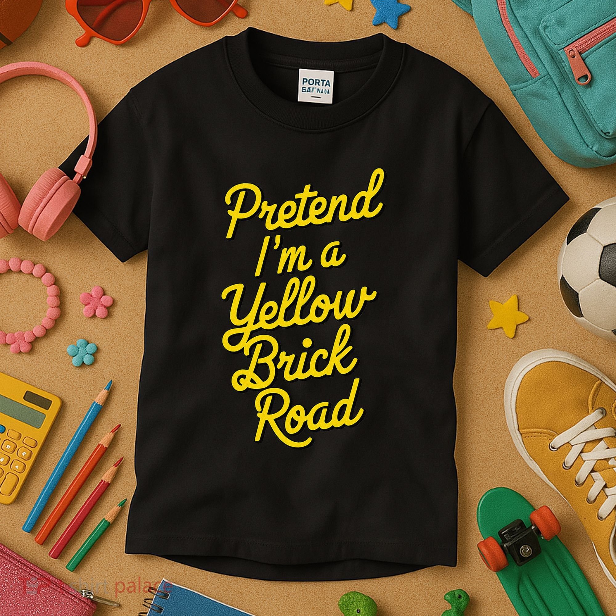 Funny Pretend IM A Yellow Brick Road Kids T-Shirt