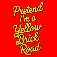 Funny Pretend IM A Yellow Brick Road Santa Hat thumb 1