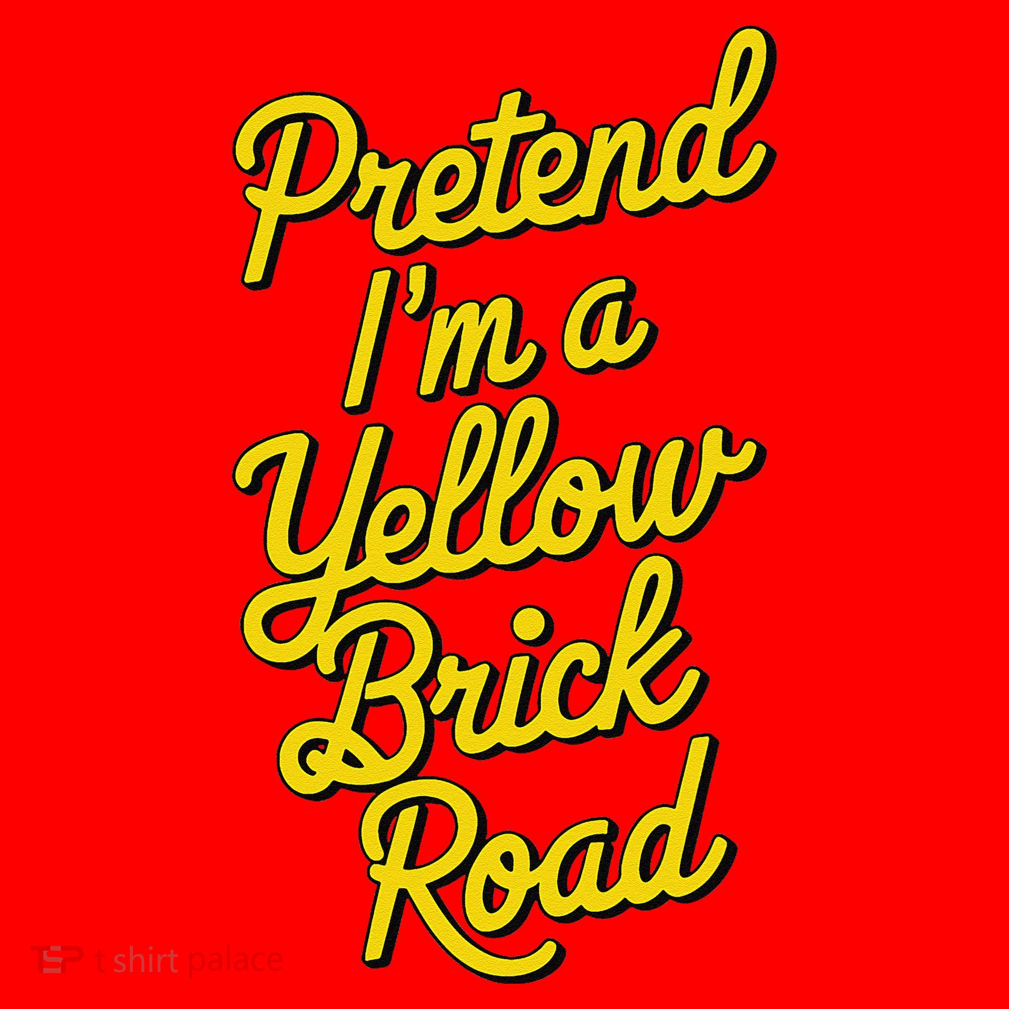 Funny Pretend IM A Yellow Brick Road Santa Hat