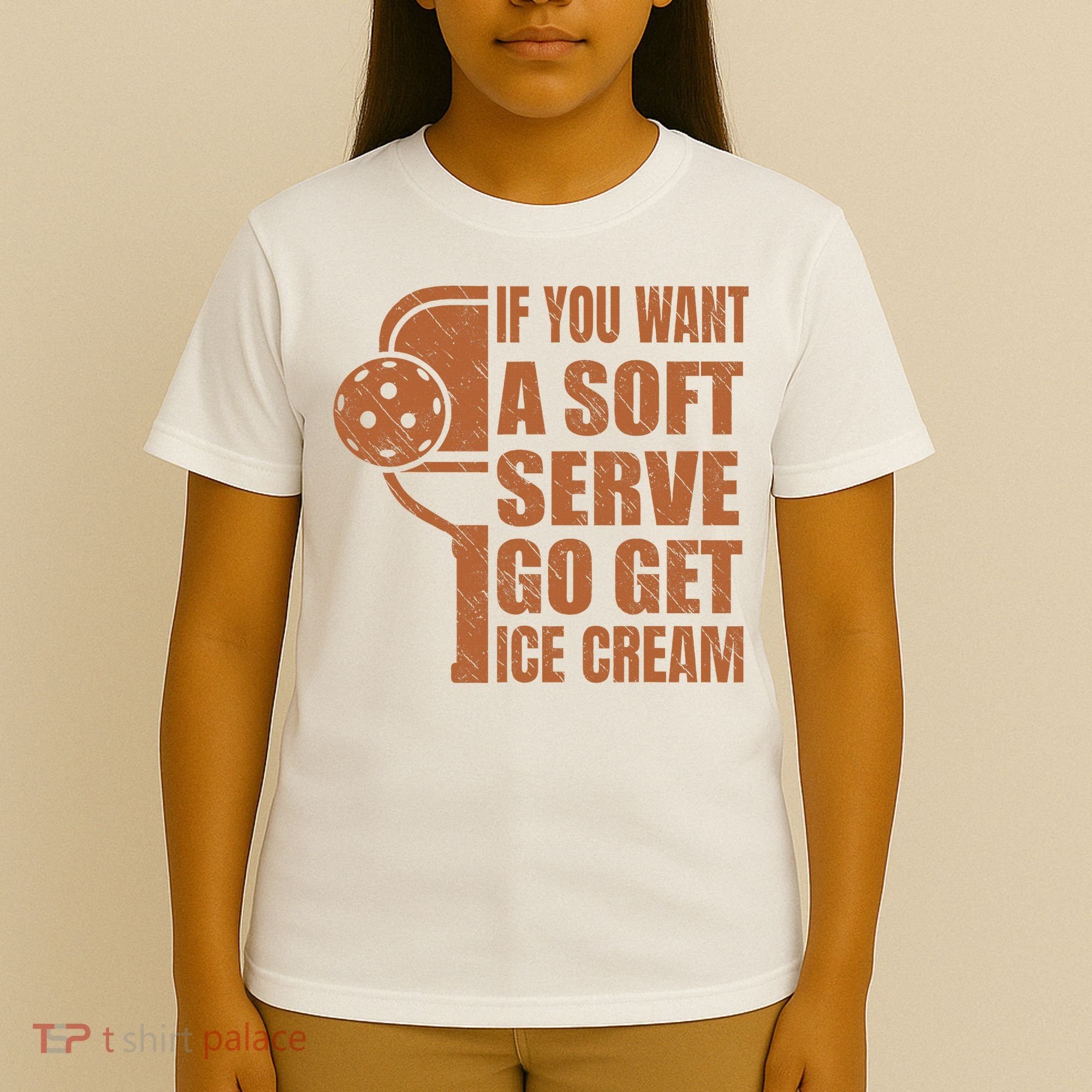 Funny Pickleball If You Want Soft Serve Go Get Ice Cream  T-Shirt