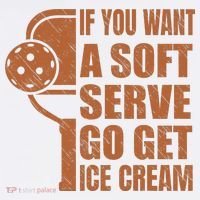 Funny Pickleball If You Want Soft Serve Go Get Ice Cream  Women's Hoodie thumb 2
