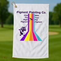 Figt Painting Imagination Journey Little Spark Ride Golf Towel thumb 1