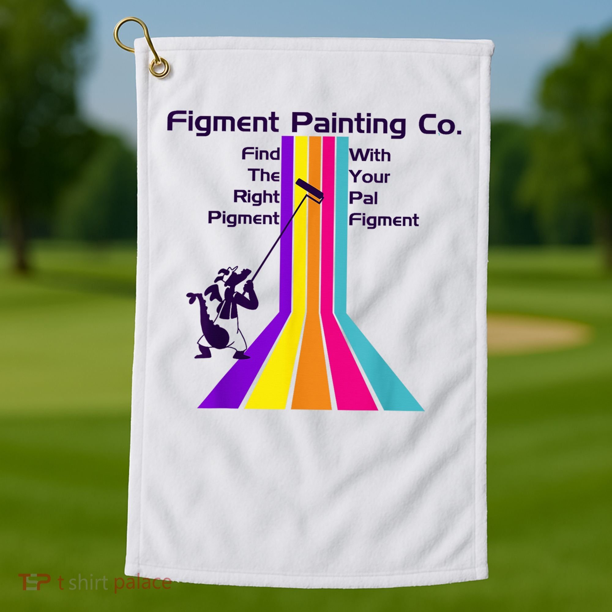 Figt Painting Imagination Journey Little Spark Ride Golf Towel