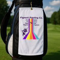Figt Painting Imagination Journey Little Spark Ride Golf Towel thumb 2