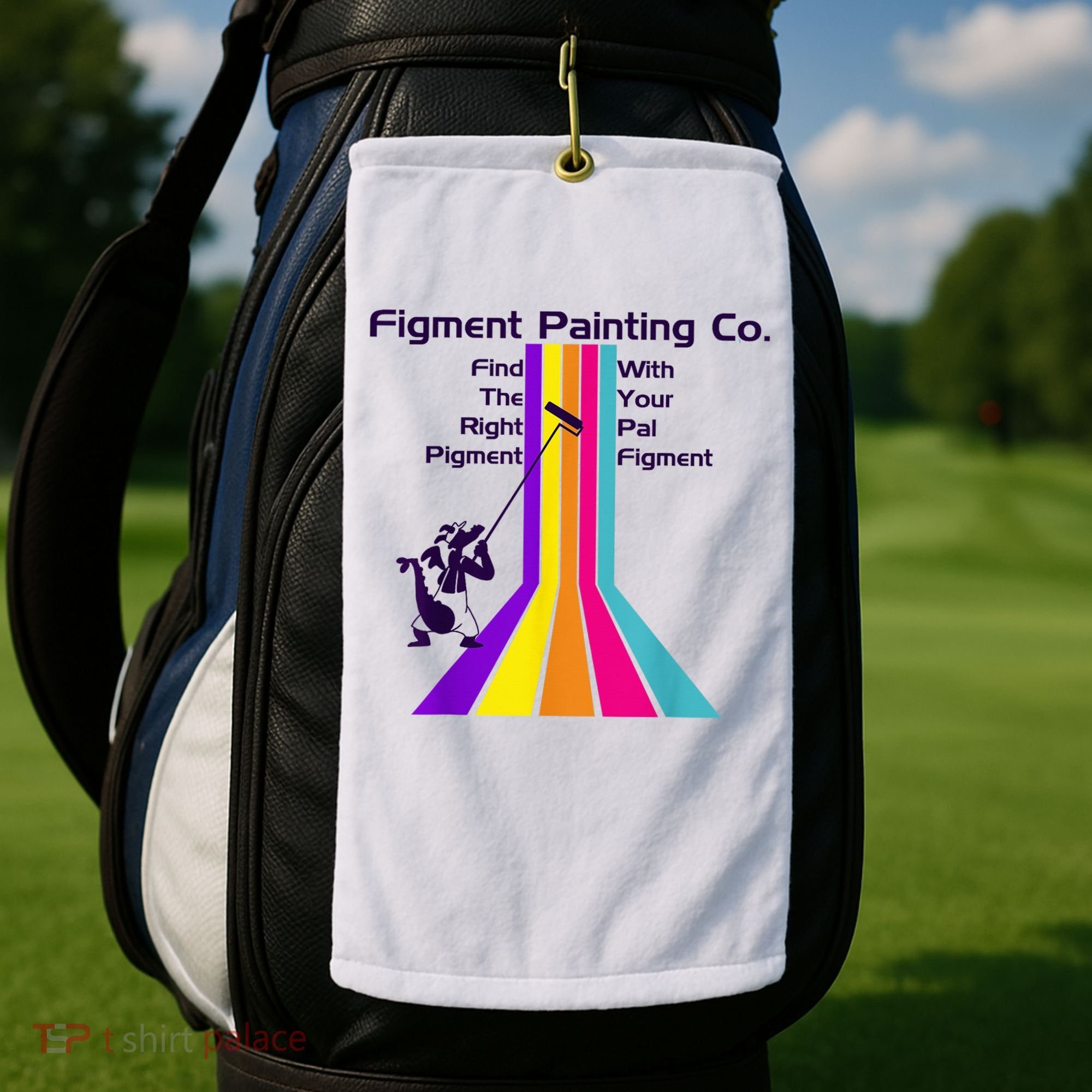 Figt Painting Imagination Journey Little Spark Ride Golf Towel