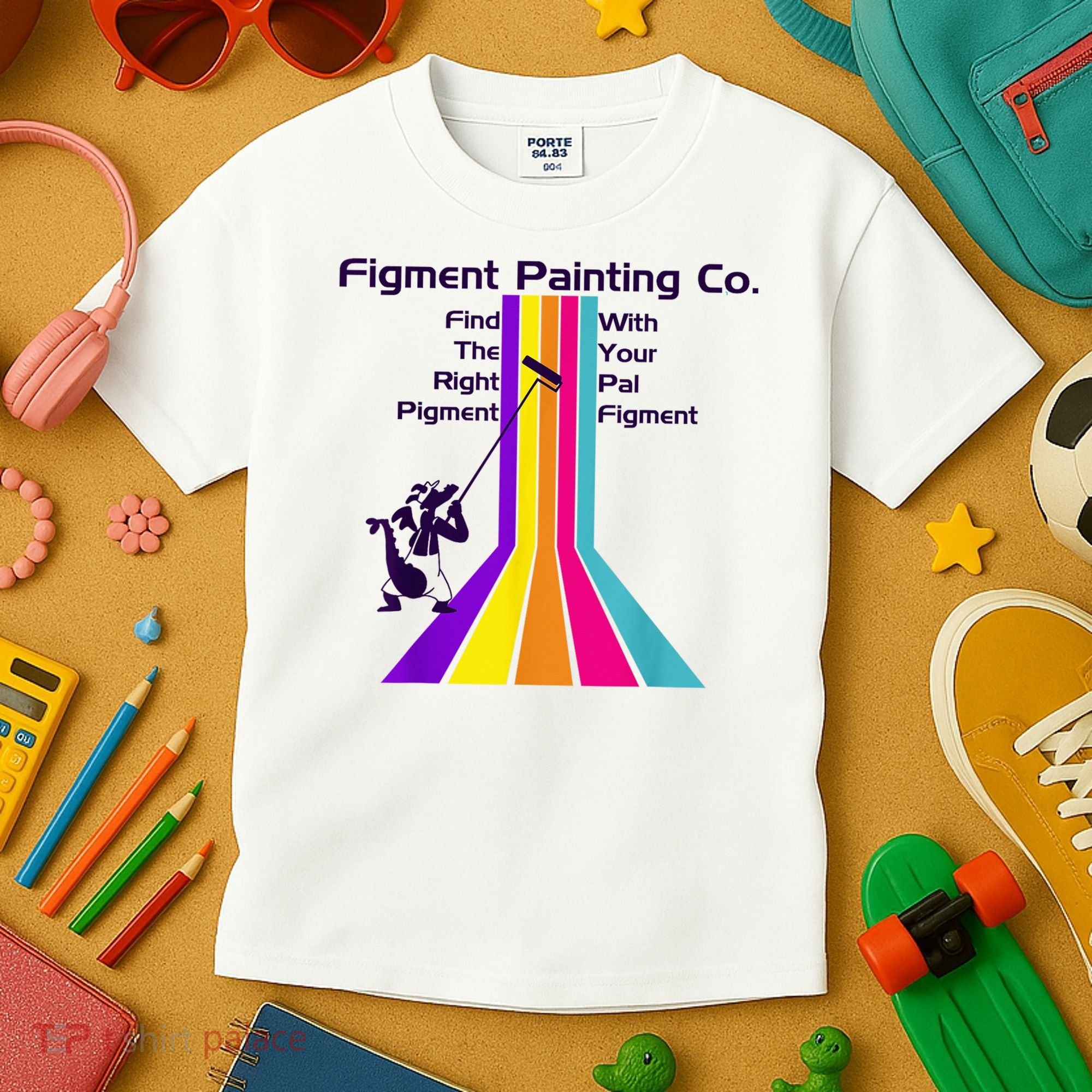 Figt Painting Imagination Journey Little Spark Ride Kids T-Shirt