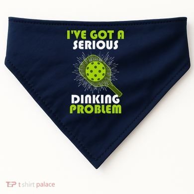 Funny Pickleball IVe Got A Serious Dinking Problem USA-Made Doggie Bandana